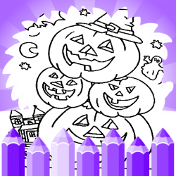 Kid Halloween Coloring Pages