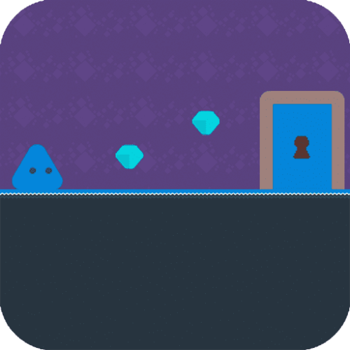 Enigmatic Blue Triangle